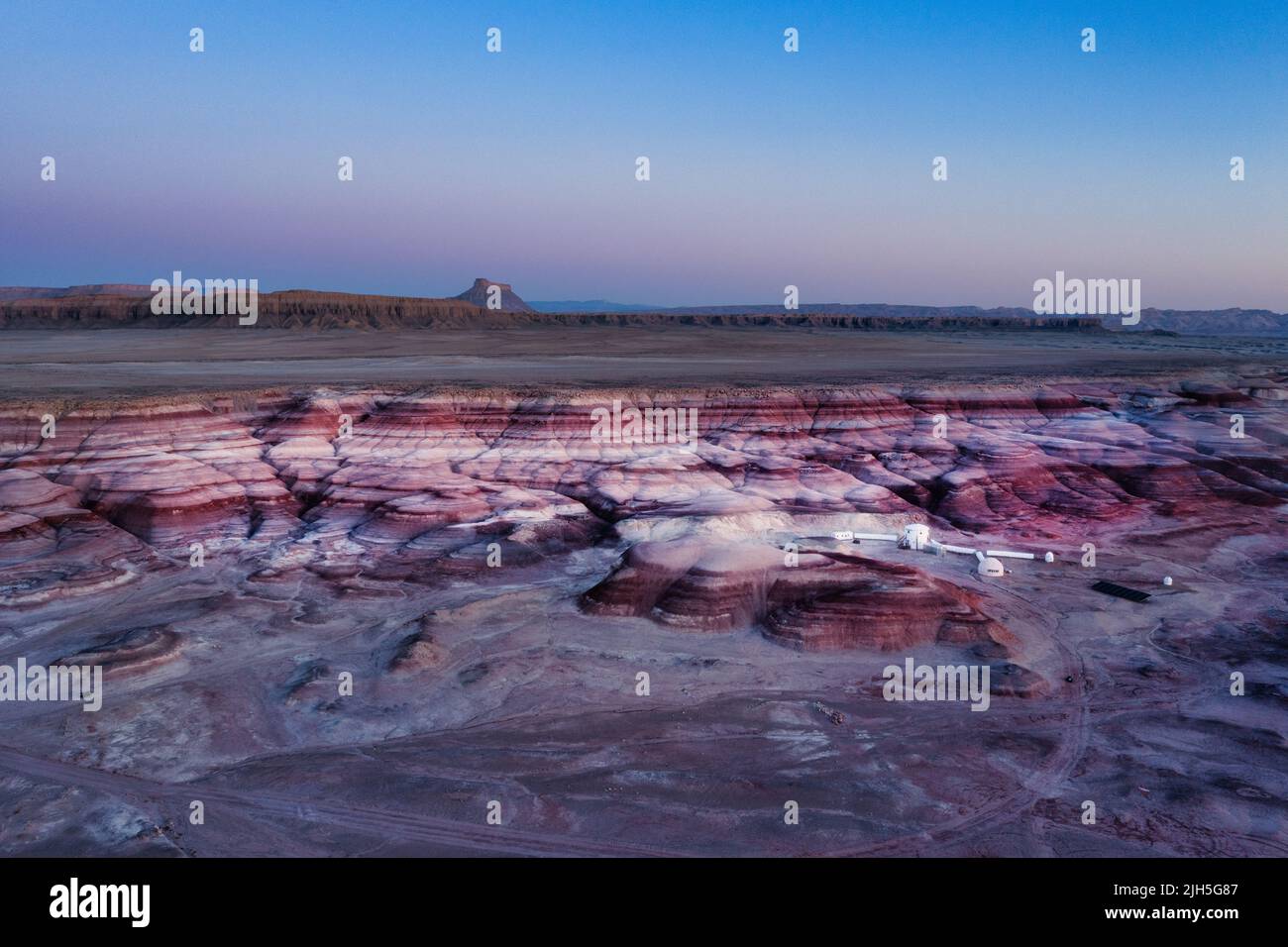 Mars Research Station Area in Desert in der Nähe von Hanksville, Utah, USA. Stockfoto