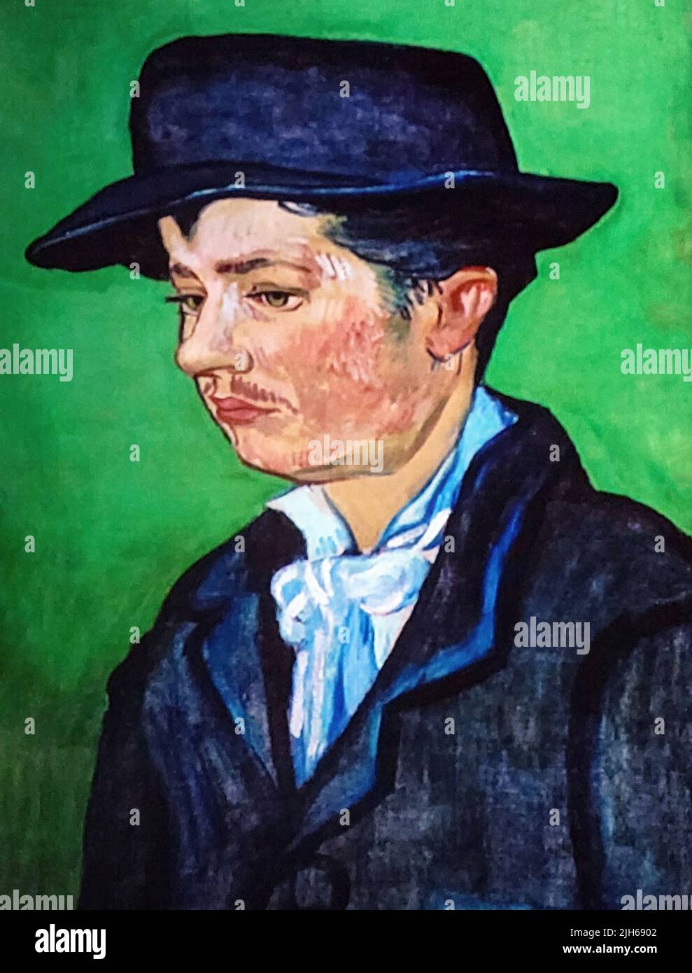 Vincent Van Goghs berühmtes Porträt von Armand Roulin aus dem Jahr 1888 Stockfoto