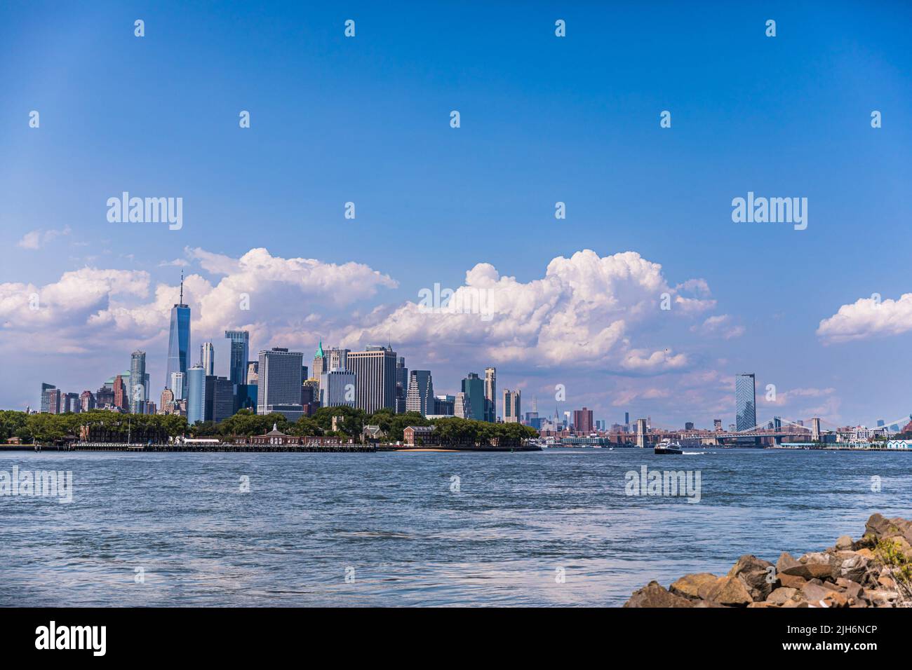 New York, USA. 15.. Juli 2022. Landschaft während des New York City ePrix 2022, 8. Treffen der ABB FIA Formel E Weltmeisterschaft 2021-22, auf dem Brooklyn Street Circuit vom 14. Bis 17. Juli in New York, Vereinigte Staaten von Amerika - Foto Bastien Roux / DPPI Credit: DPPI Media/Alamy Live News Stockfoto