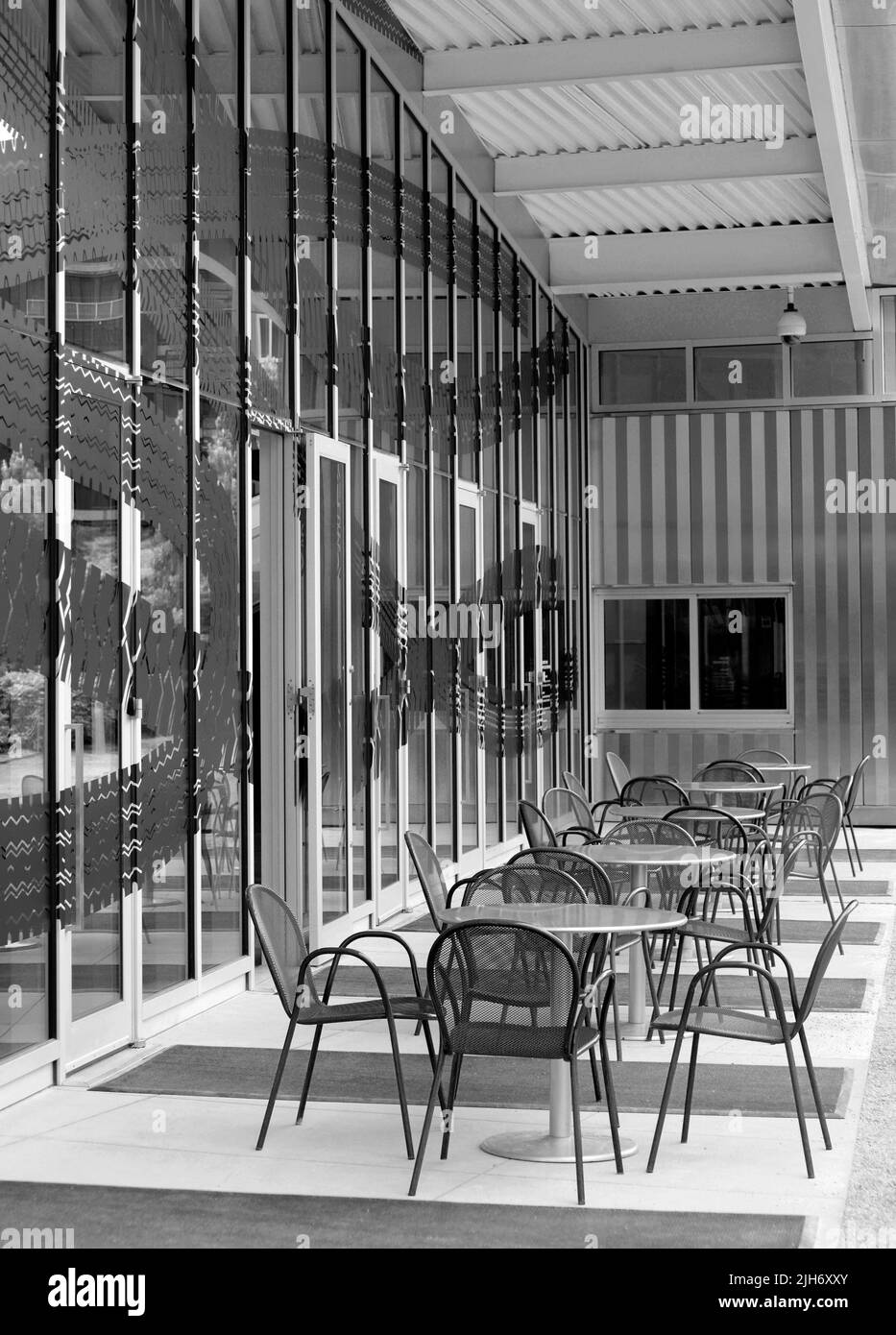 Essbereich im Paccar Pavilion in Seattle, Washington Stockfoto