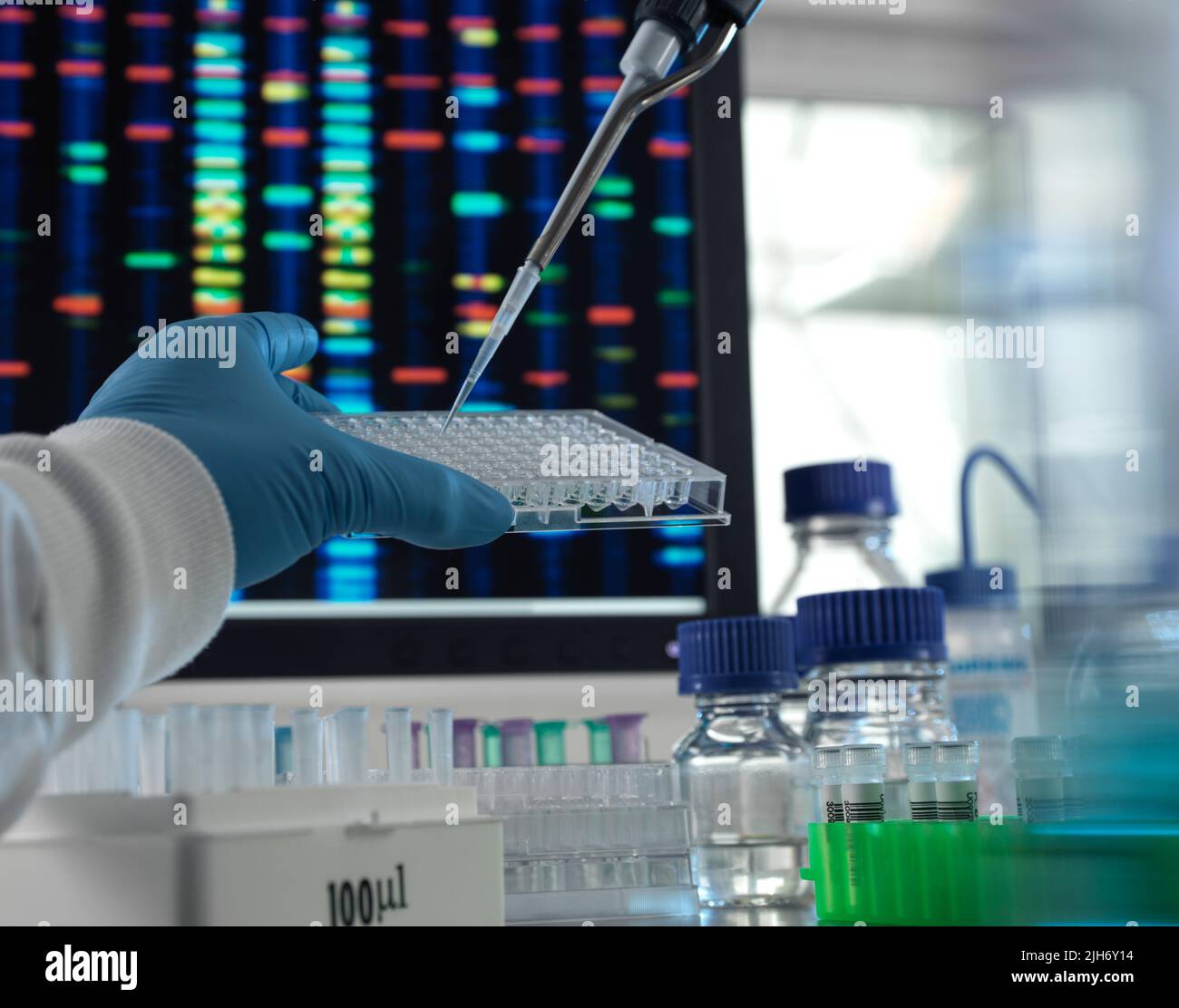 DNA-Analyse Stockfoto