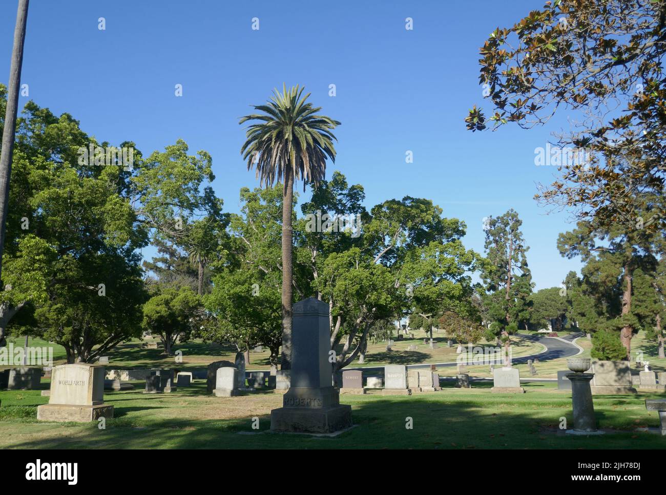 Inglewood, California, USA 13. July 2022 Inglewood Park Cemetery am 13. Juli 2022 in Inglewood, Los Angeles, California, USA. Foto von Barry King/Alamy Stockfoto Stockfoto