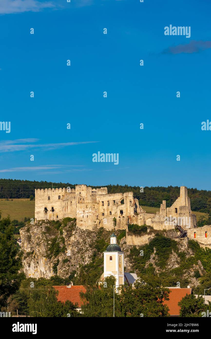 Ruinen von Beckov Schloss, Slowakei Stockfoto