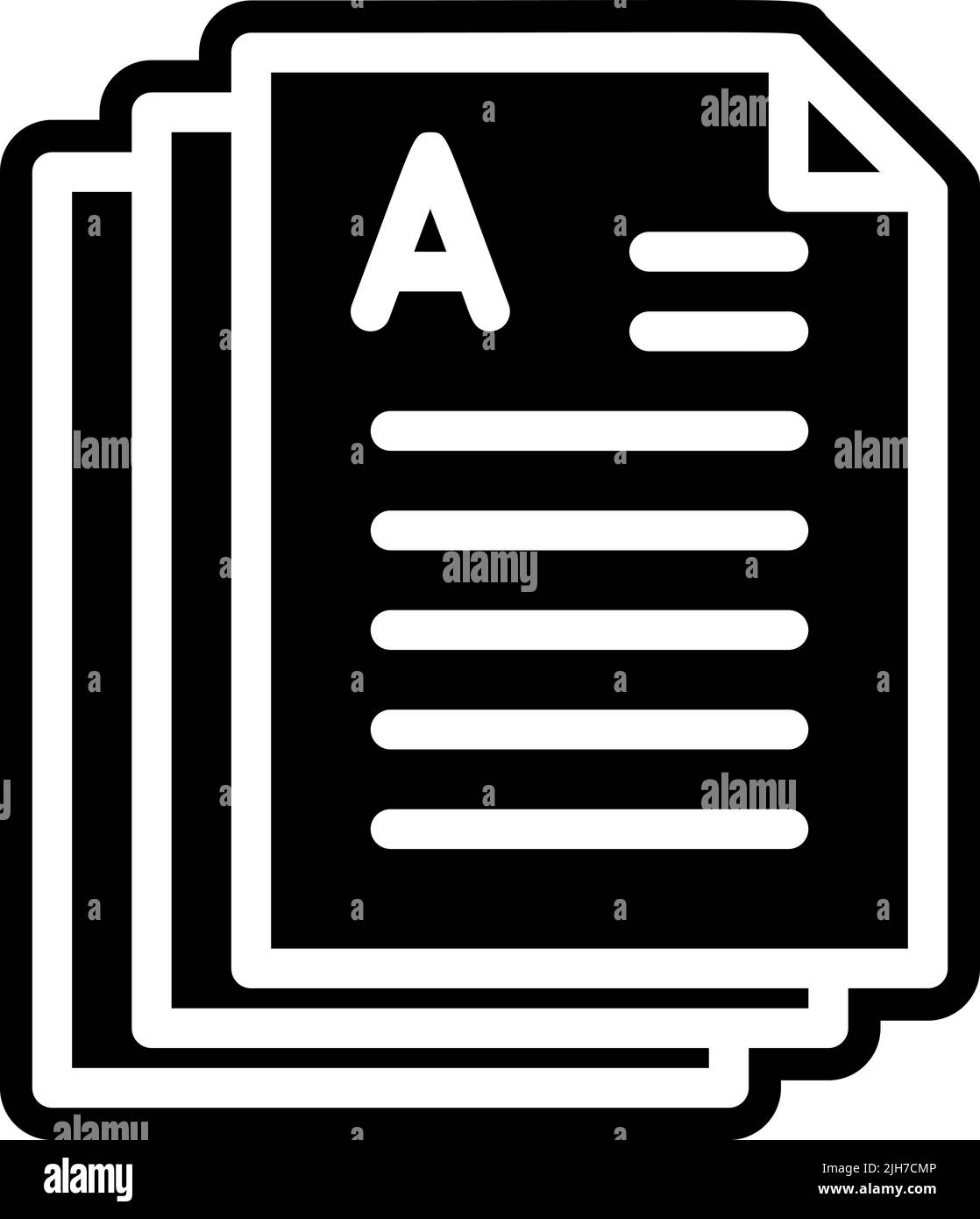 Symbol „Zurück zur Schulprüfung“ Stock Vektor