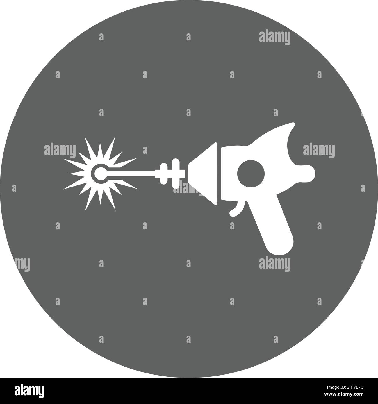 Strahl, Waffe, Laser, Waffe Symbol - Vektor EPS-Datei. Ideal für Printmedien, Web, Stock-Bilder, kommerzielle Nutzung oder jede Art von Design-Projekt. Stock Vektor