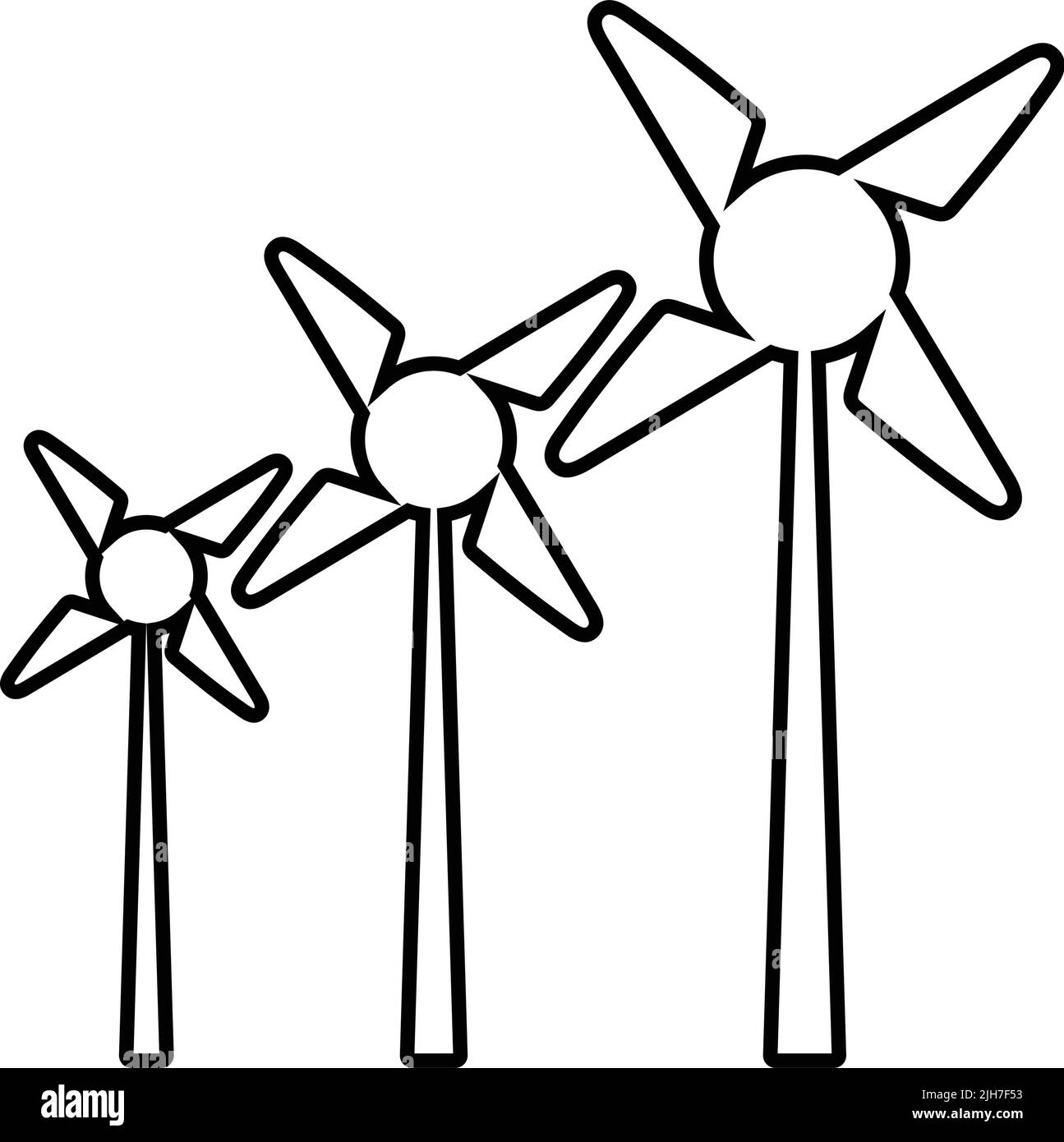 Symbol für Energie, Lüfter, Strom, Wind – Vektor-EPS-Datei. Ideal für Printmedien, Web, Stock-Bilder, kommerzielle Nutzung oder jede Art von Design-Projekt. Stock Vektor