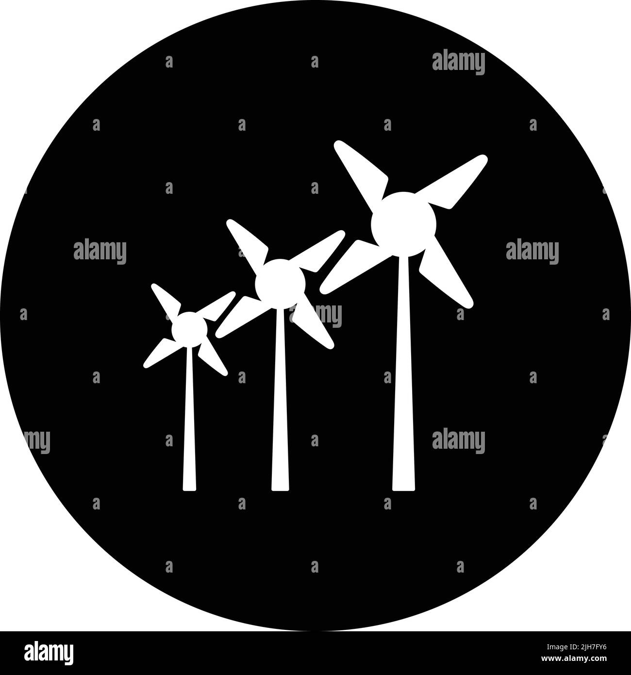 Symbol für Energie, Lüfter, Strom, Wind – Vektor-EPS-Datei. Ideal für Printmedien, Web, Stock-Bilder, kommerzielle Nutzung oder jede Art von Design-Projekt. Stock Vektor
