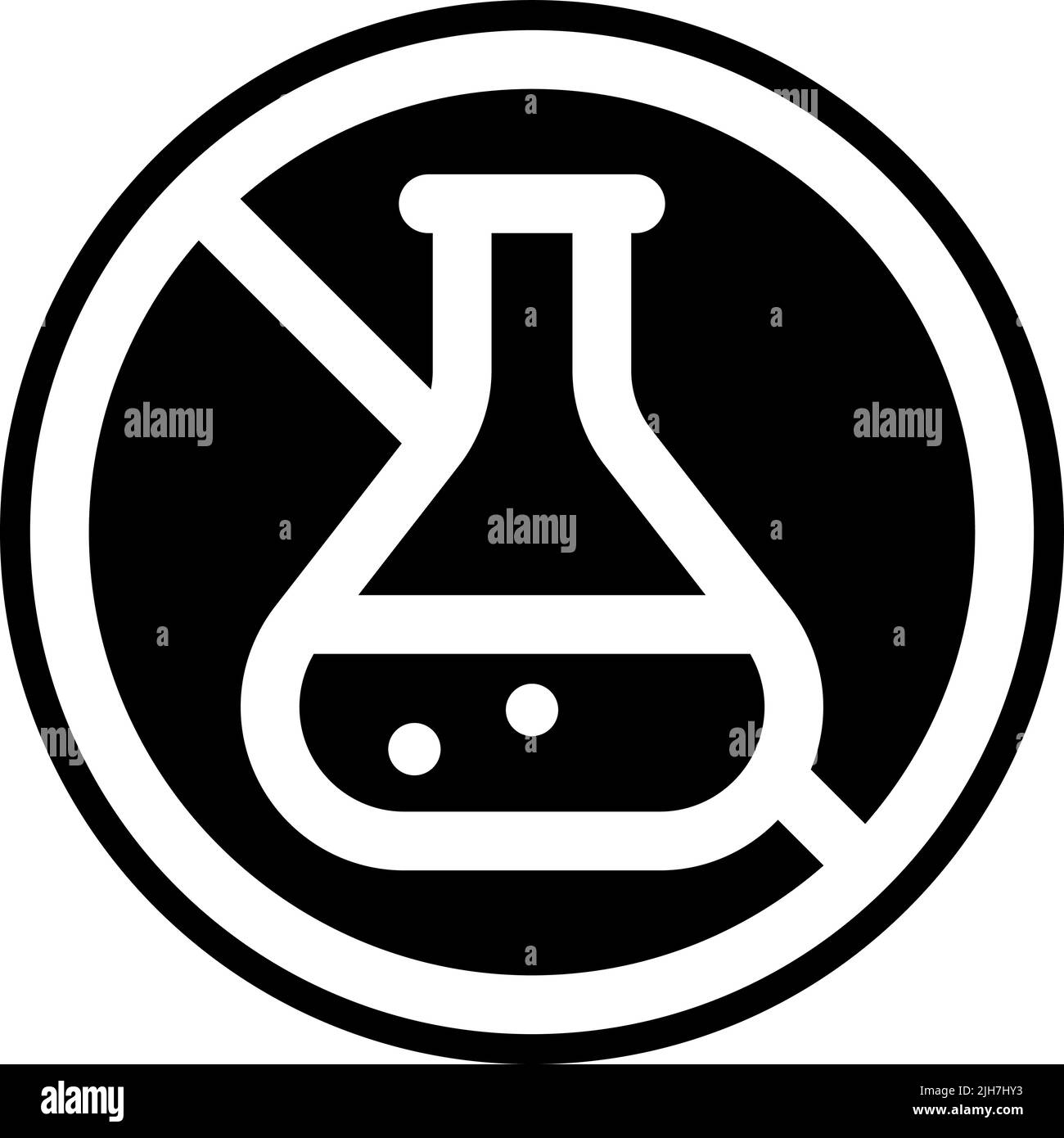 Gesundheit ohne Konservierungsstoffe Symbol Stock Vektor