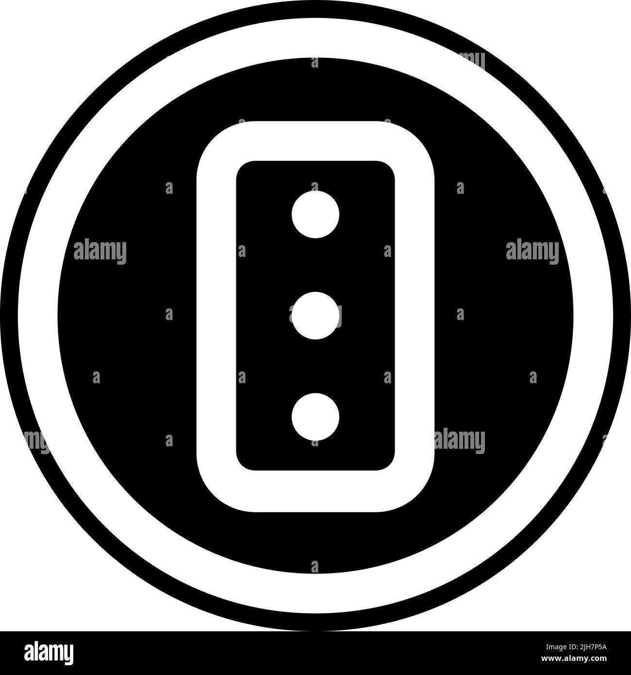 Ampelsymbol für Signal und Verbot Stock Vektor