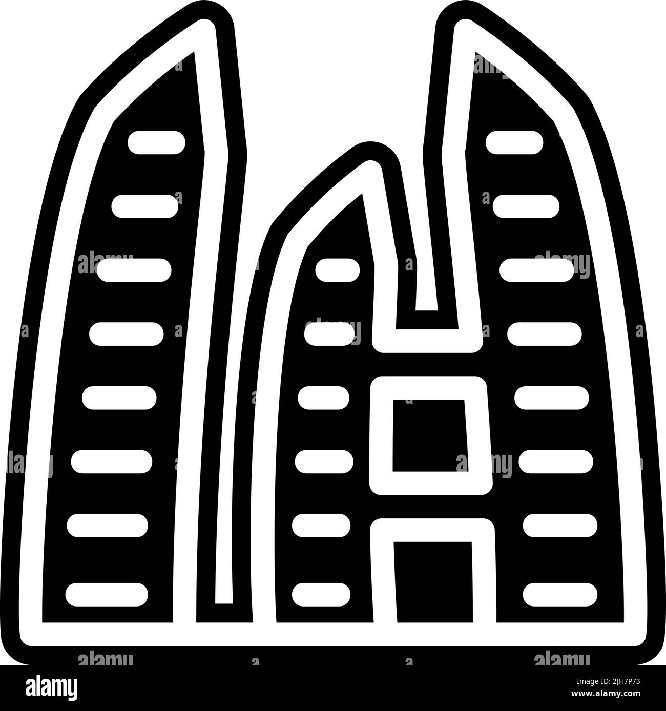 Singapur keppel Bay-Ikone Stock Vektor