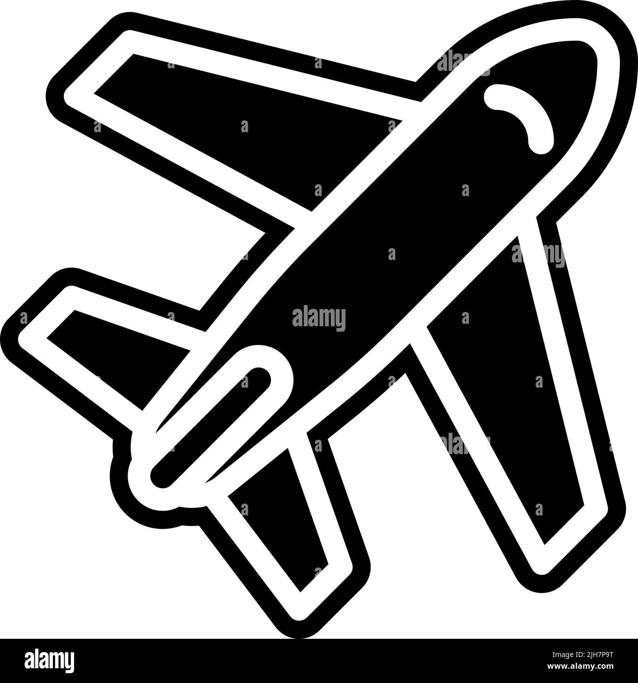 Symbol des Flughafens von Singapur Stock Vektor