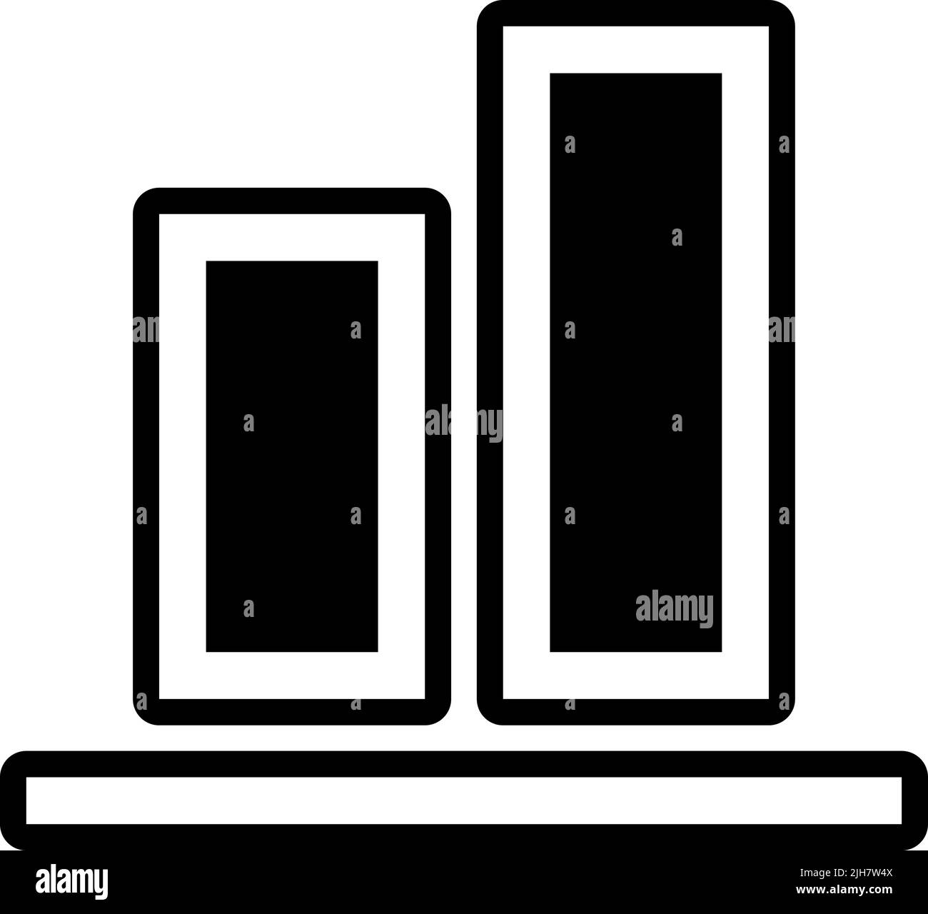 Symbol für die Ausrichtung der Benutzeroberfläche Stock Vektor