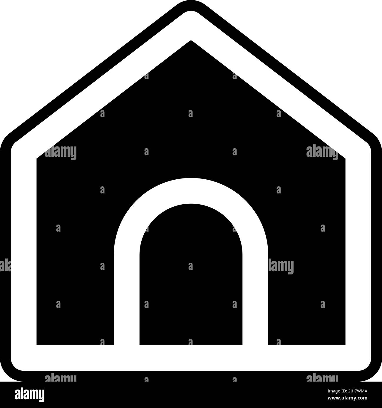Home-Symbol der Benutzeroberfläche Stock Vektor