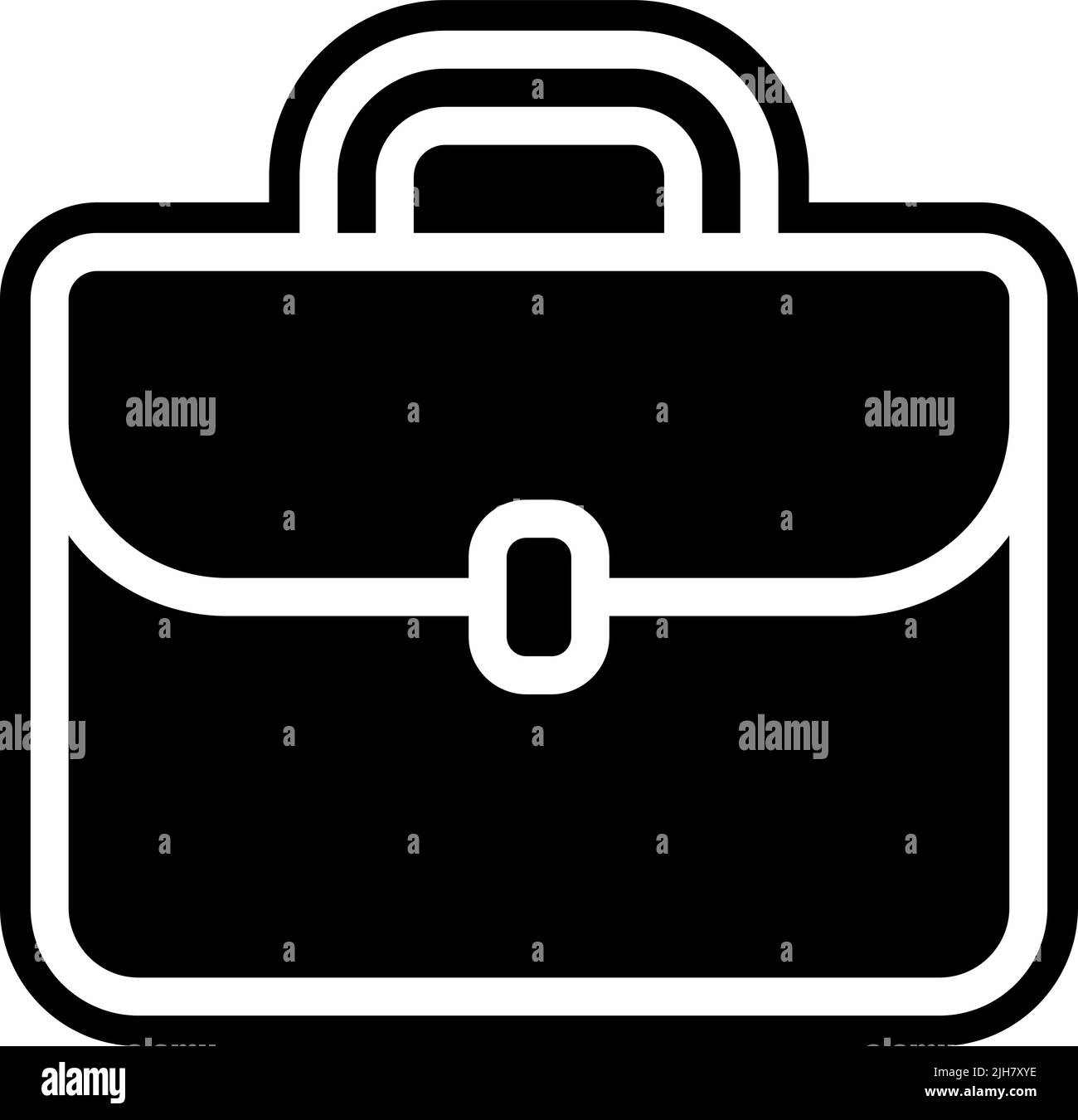 Symbol für Koffer am Arbeitsplatz Stock Vektor