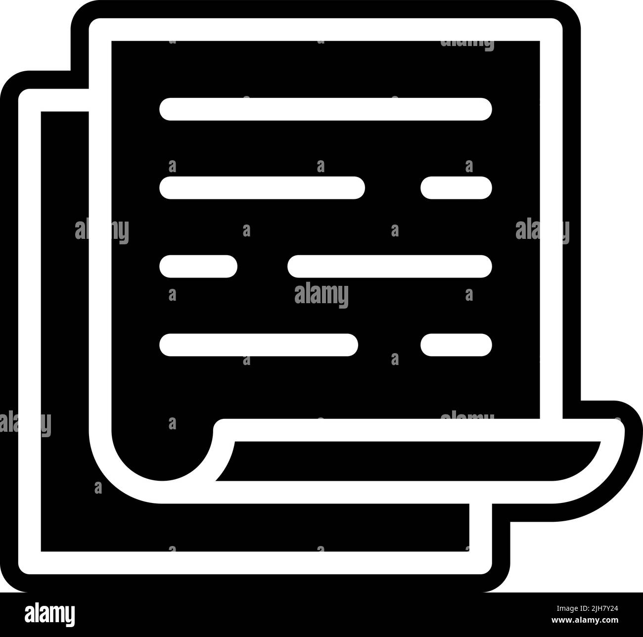 Symbol für Haftnotizen am Arbeitsplatz Stock Vektor