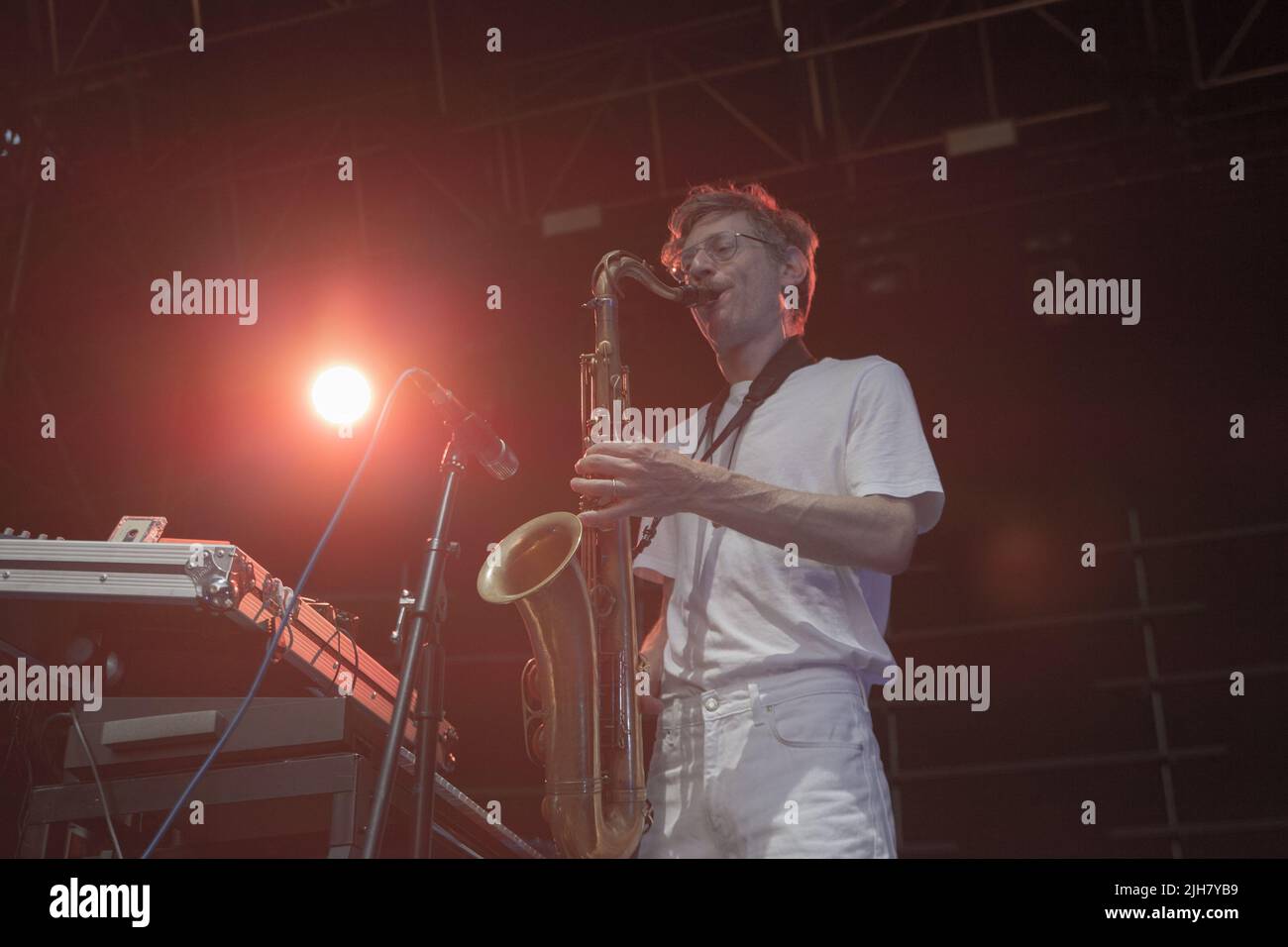 Ferrara, Italien. 15.. Juli 2022. Robert Stillman eröffnet das Smile-Konzert in Ferrara (Foto: Carlo Vergani/Pacific Press) Quelle: Pacific Press Media Production Corp./Alamy Live News Stockfoto