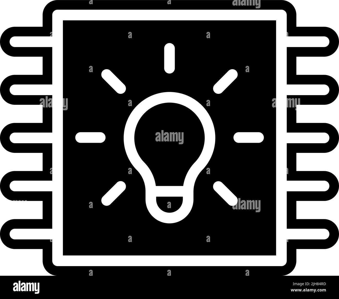 IIoT-Mikrocontroller-Symbol Stock Vektor