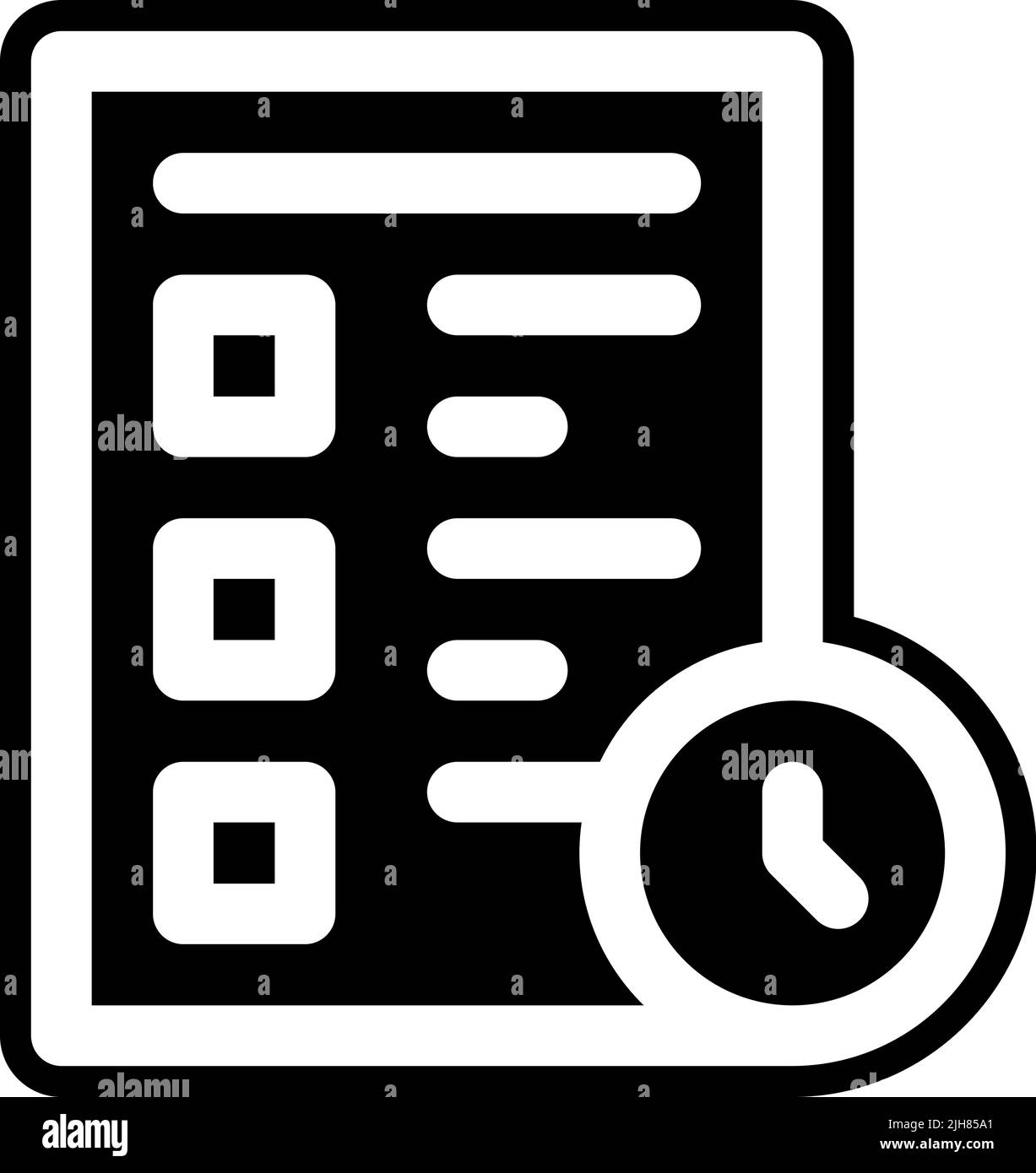 Symbol für Lernprüfung Stock Vektor