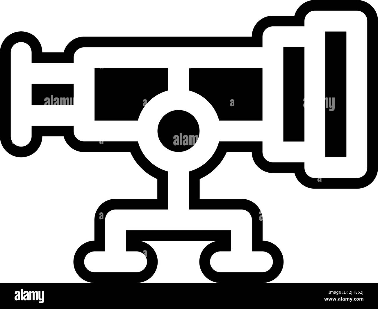 Symbol für Lernteleskop Stock Vektor