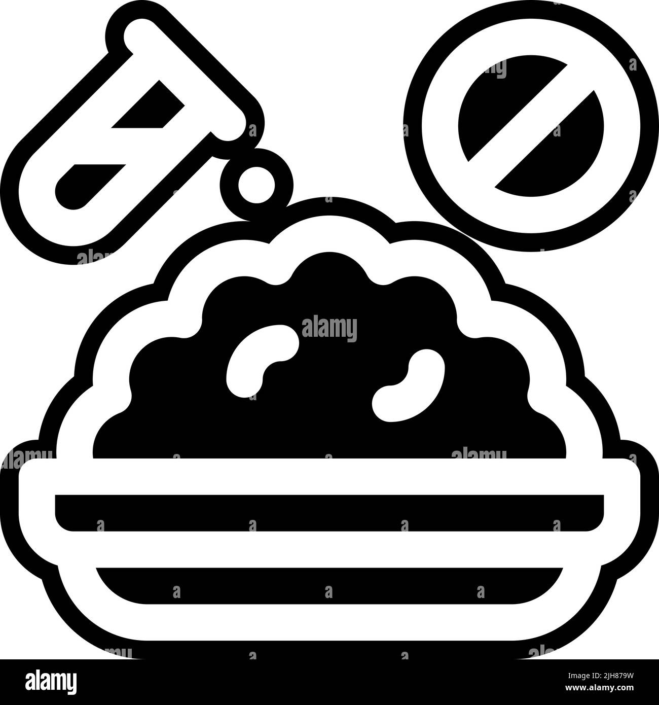 Verschiedenes Gesundheit ohne Konservierungsstoffe Symbol Stock Vektor