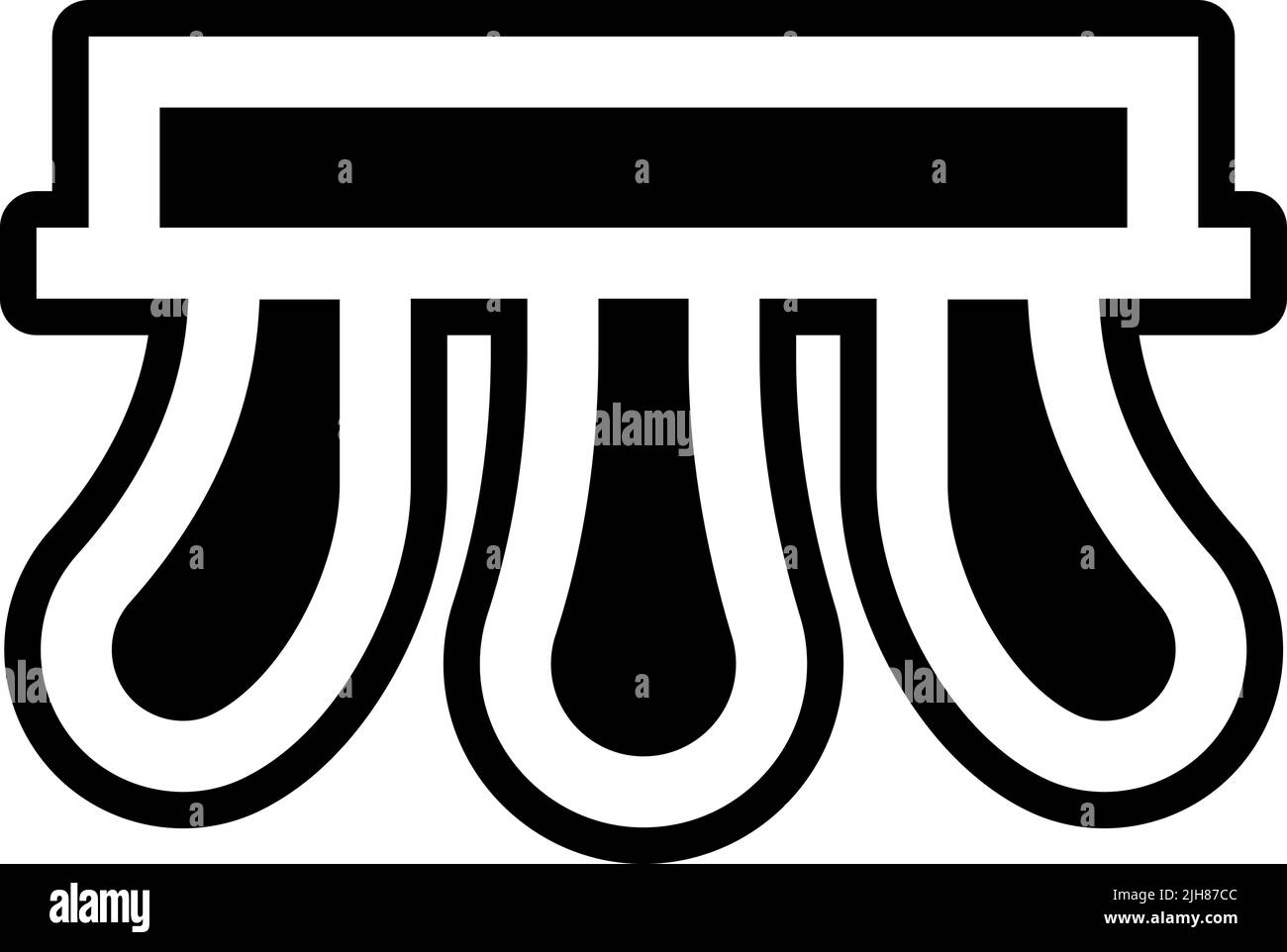 Musikinstrumente Pedale Symbol Stock Vektor