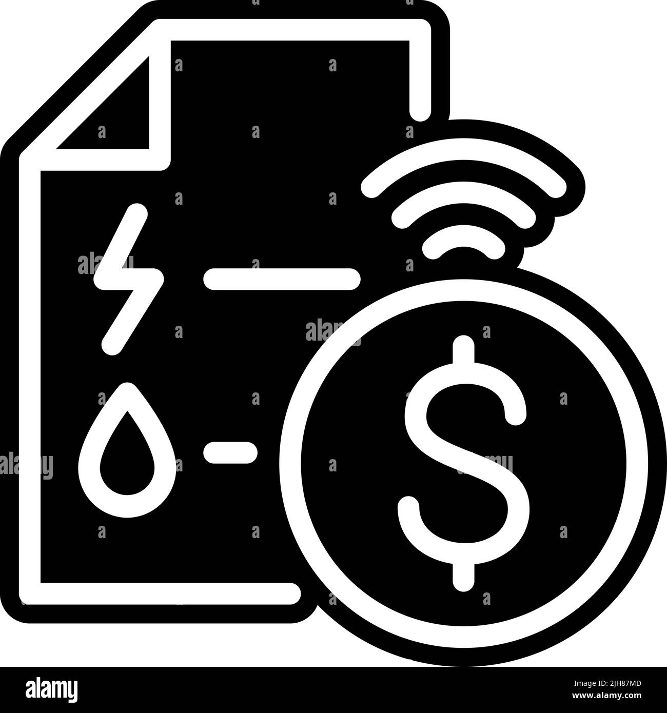 Symbol für IIoT-Zahlungen Stock Vektor