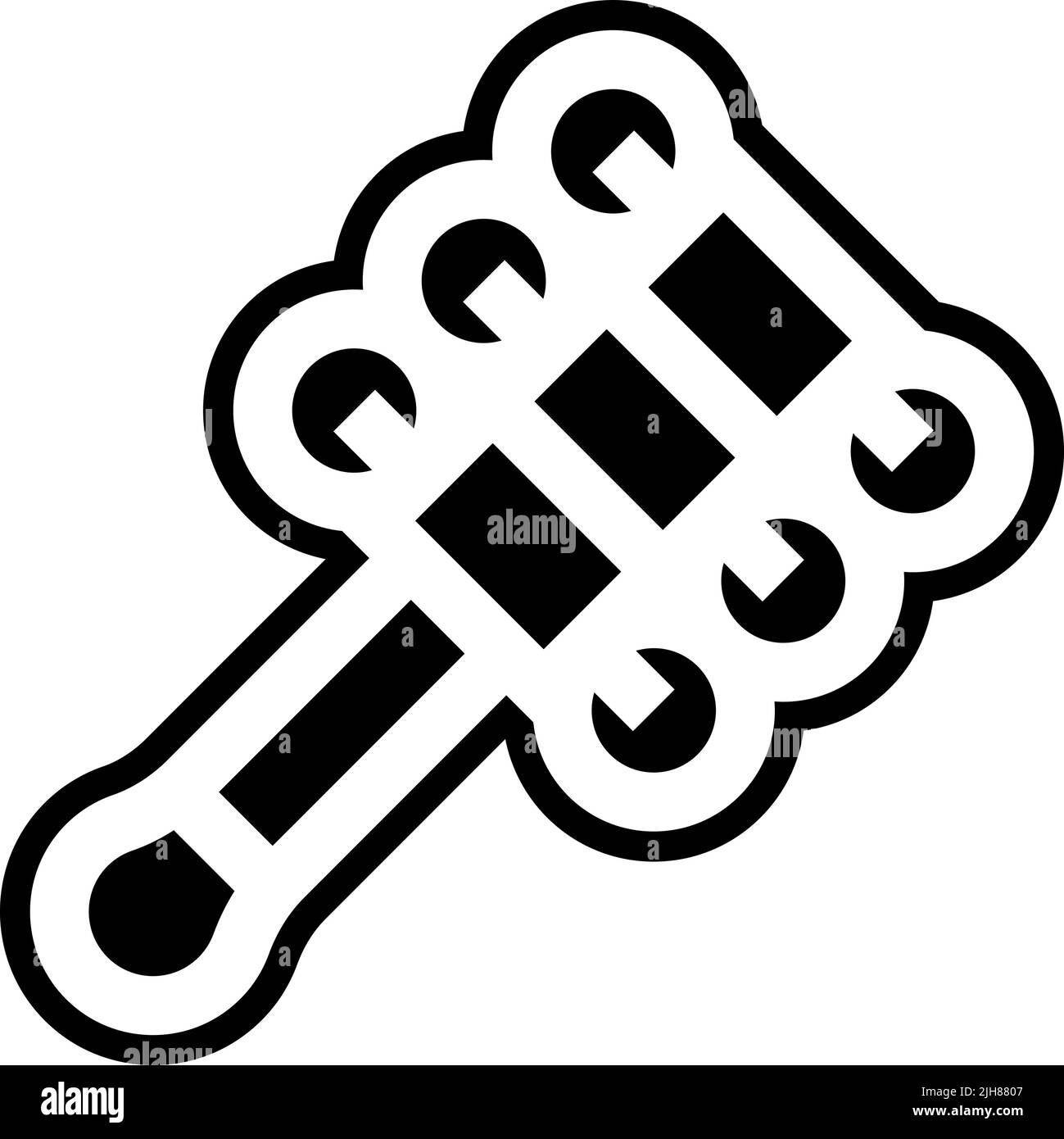 Musikinstrumente Glocken Symbol Stock Vektor