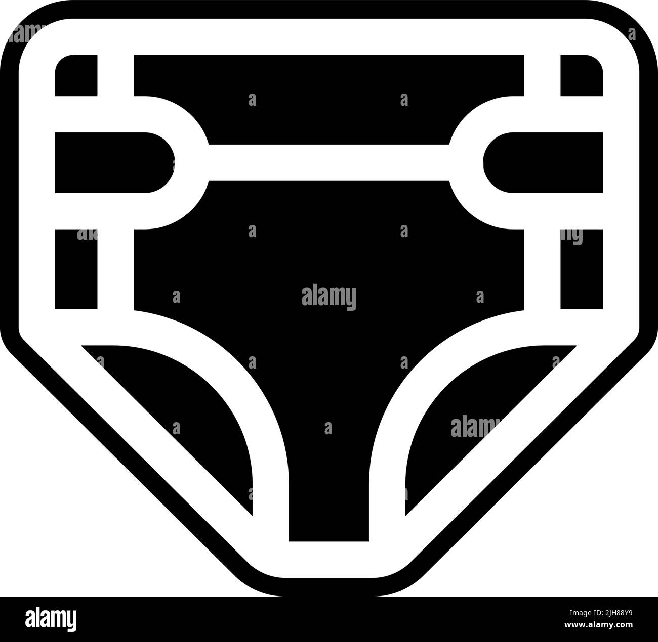 Symbol für Schwangerschaftswindel Stock Vektor