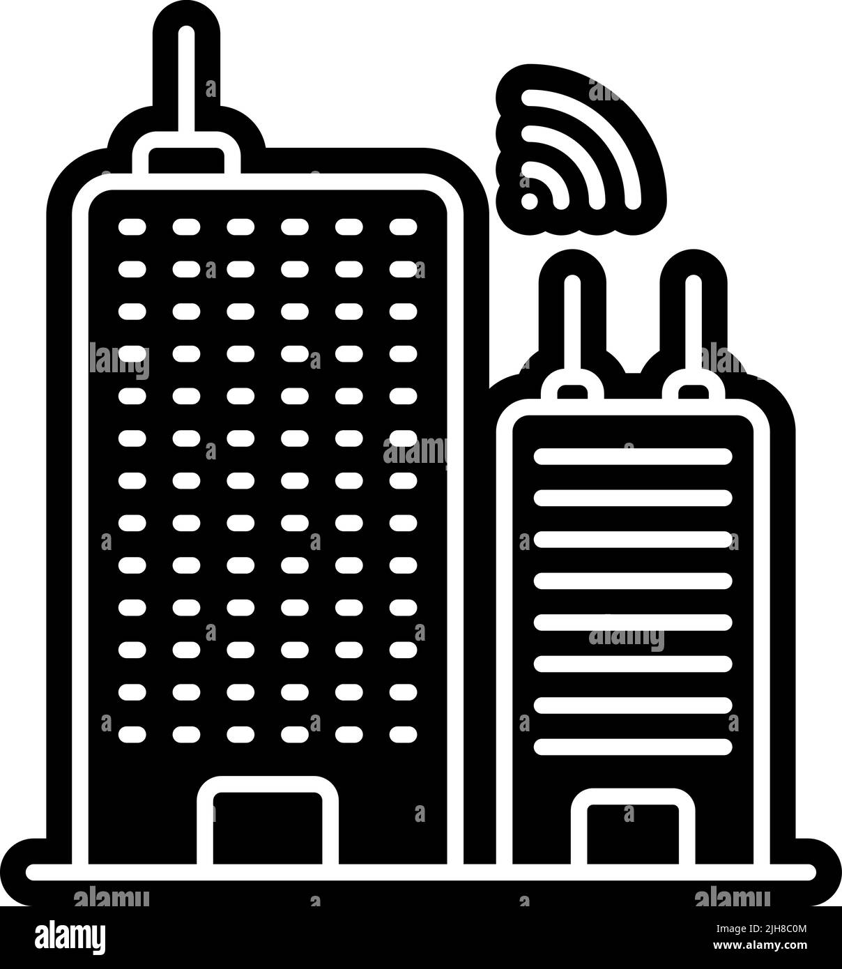 Smart City Smart City-Symbol Stock Vektor