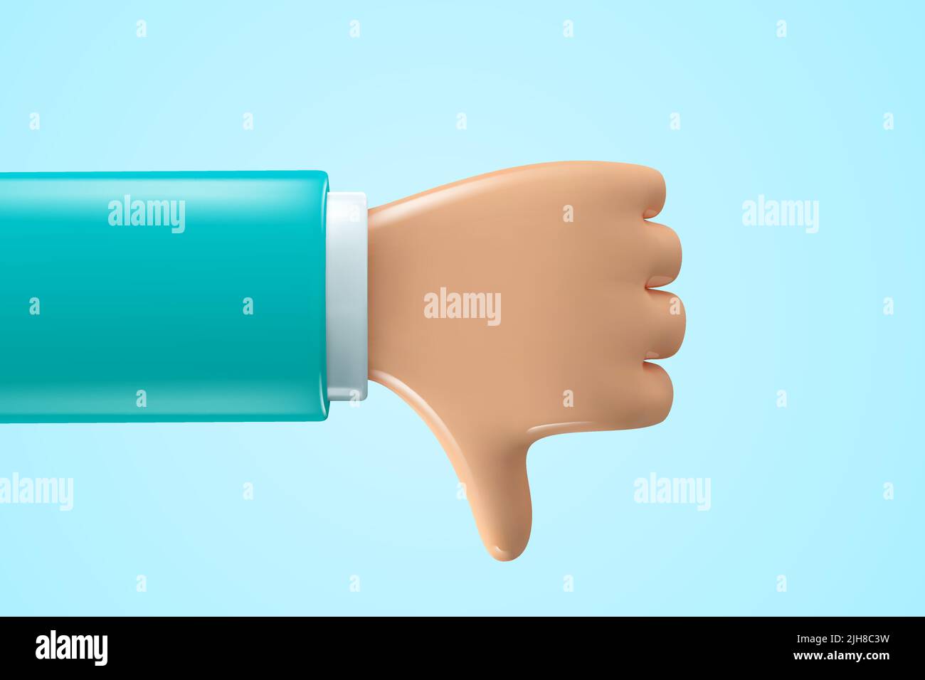 symbol für 3D Hände. Handbewegung im Cartoon-Stil. Stock Vektor