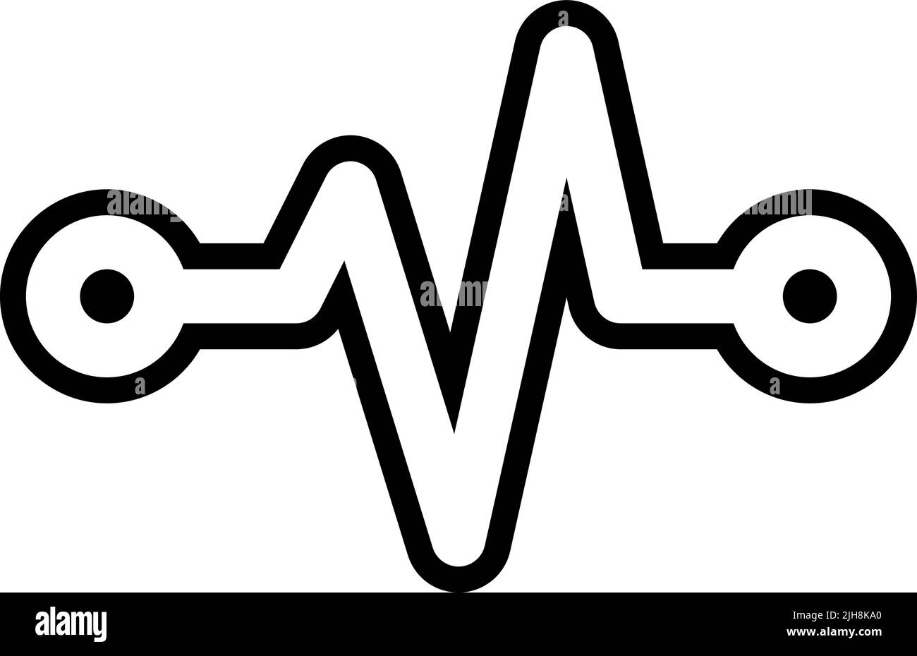 Seismometer-Symbol der Wetter-App Stock Vektor