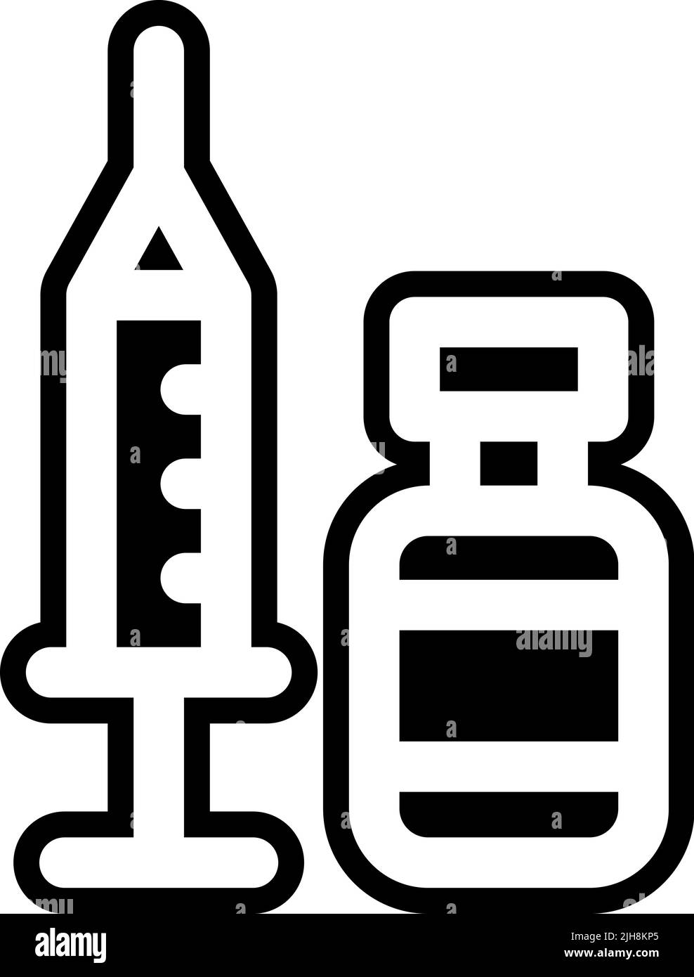 Symbol für Impfstoff Stock Vektor