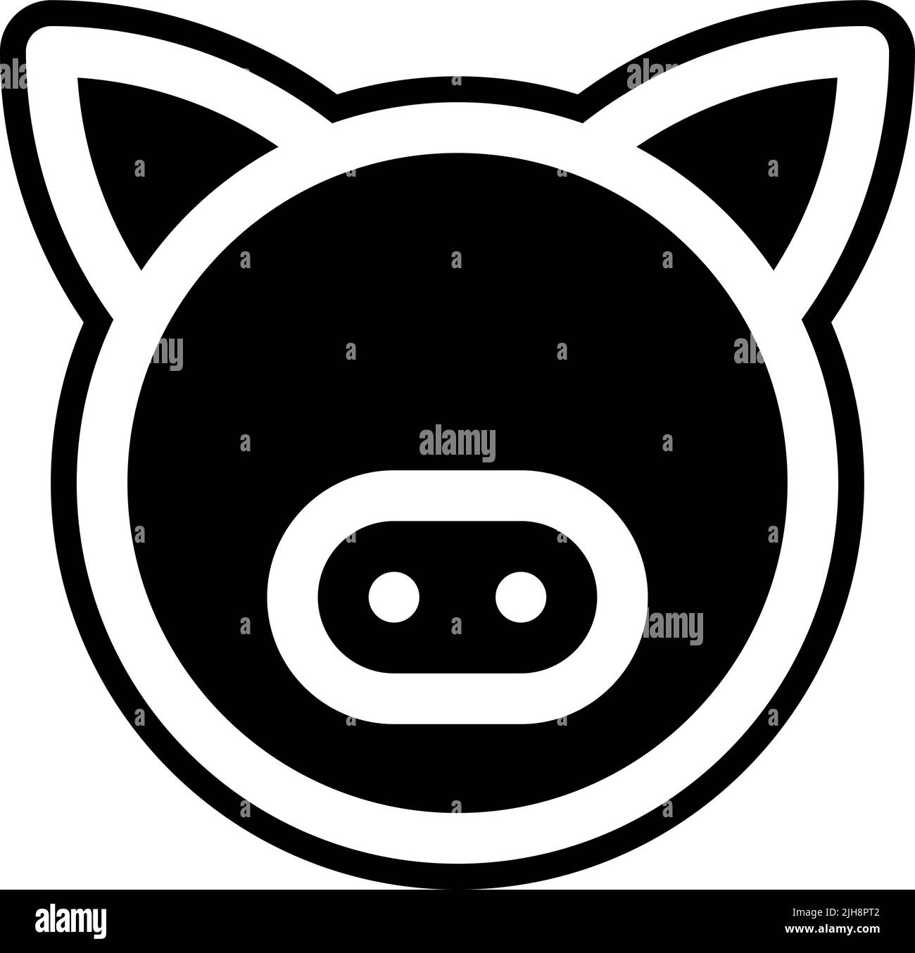 Tiere Schwein . Stock Vektor