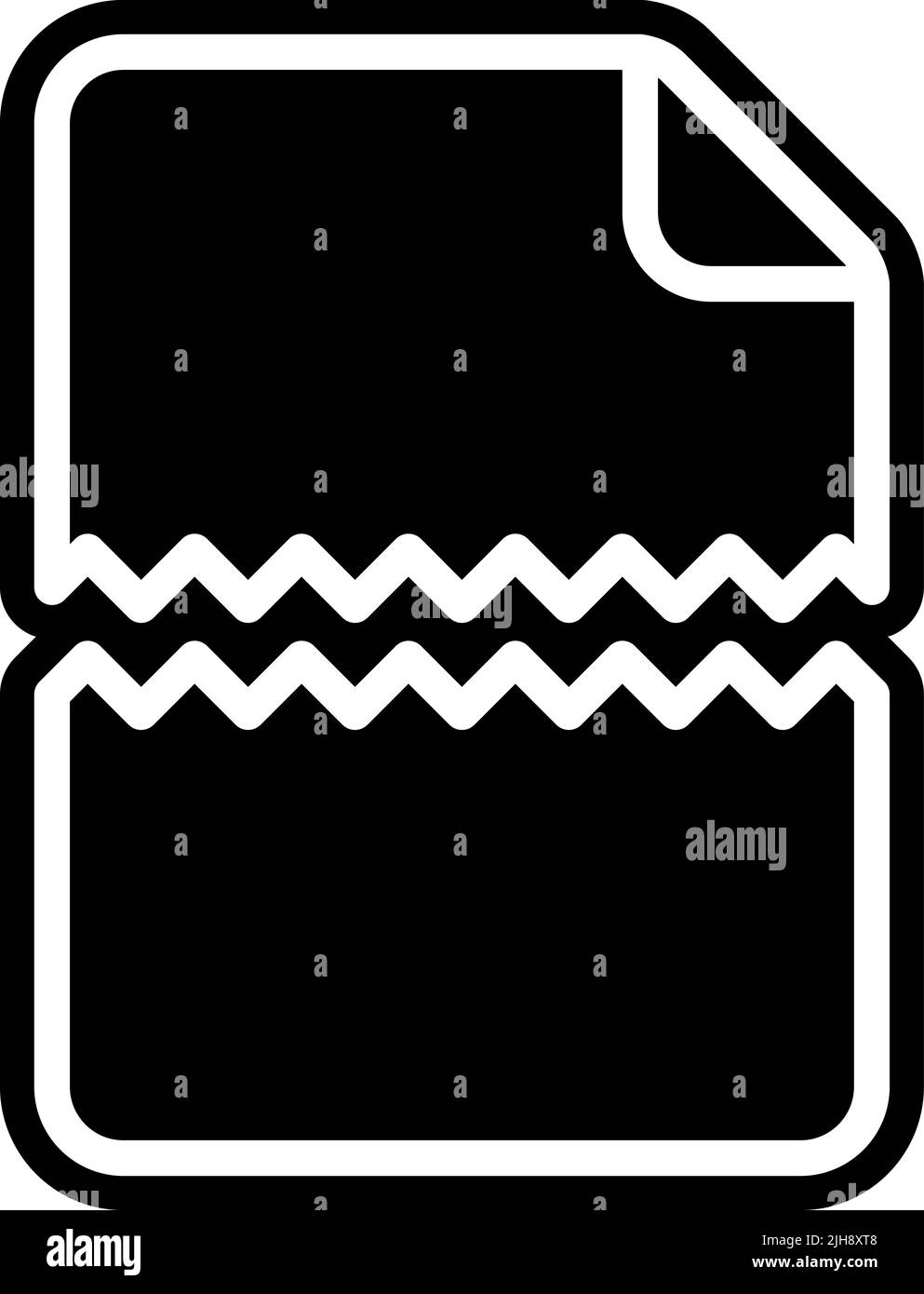 Akten und Dokumente Aktenvernichter . Stock Vektor