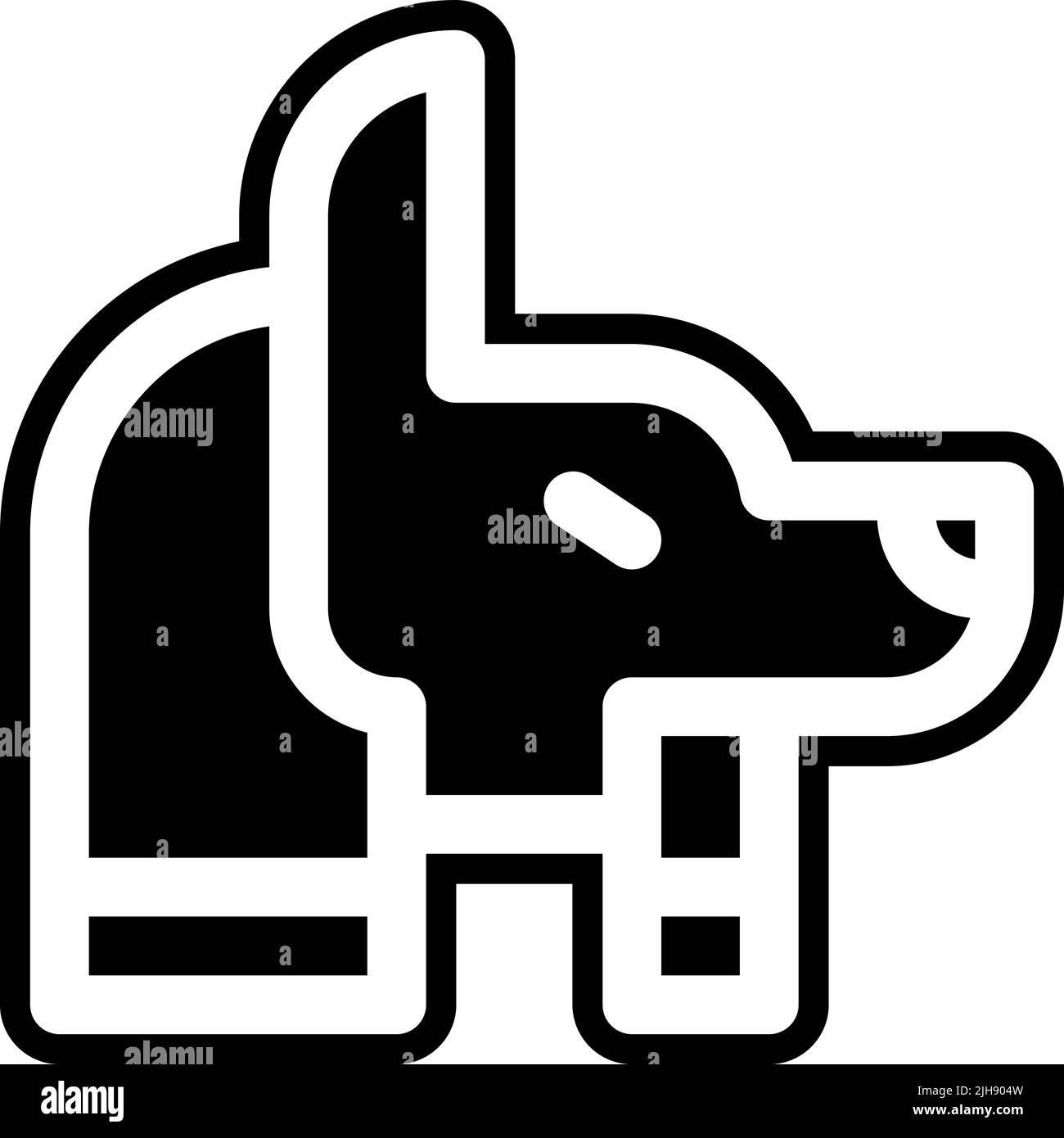 Ägypten anubis . Stock Vektor