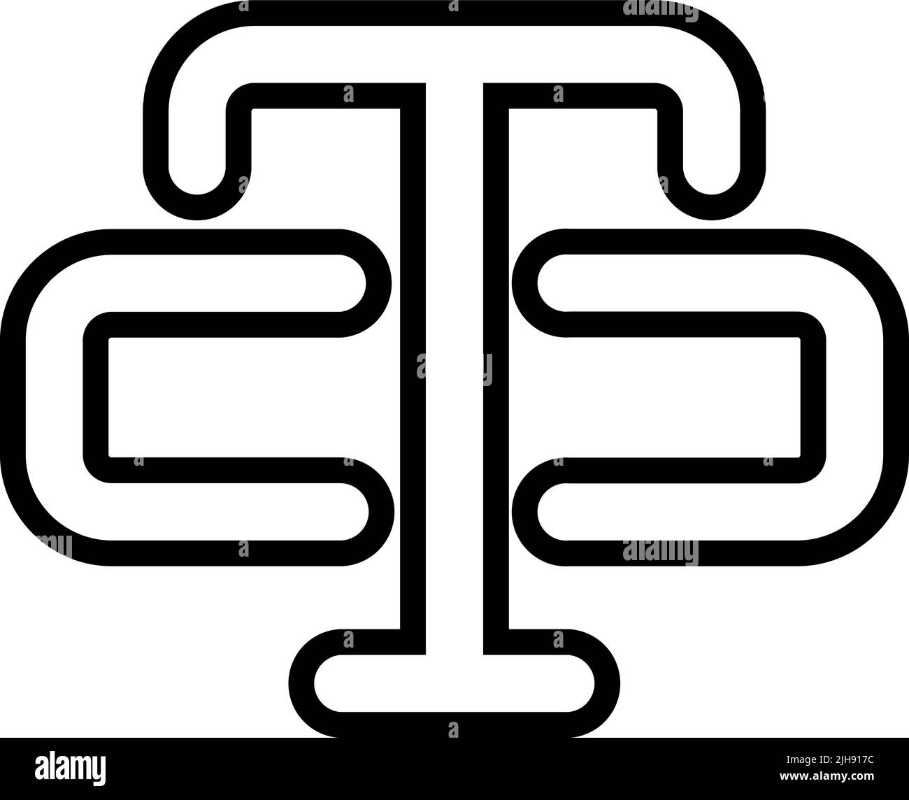 Grafikdesign Text . Stock Vektor