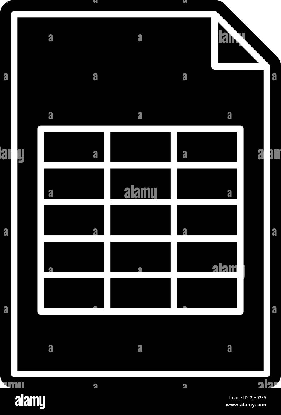 Startseite Apps Tabelle . Stock Vektor