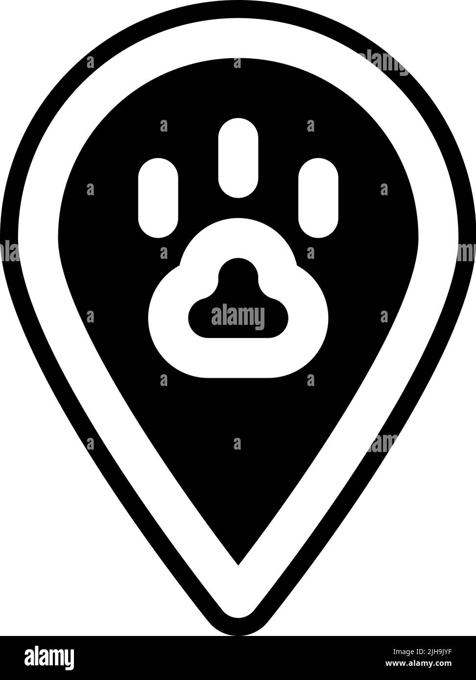 Lage der Haustiere . Stock Vektor