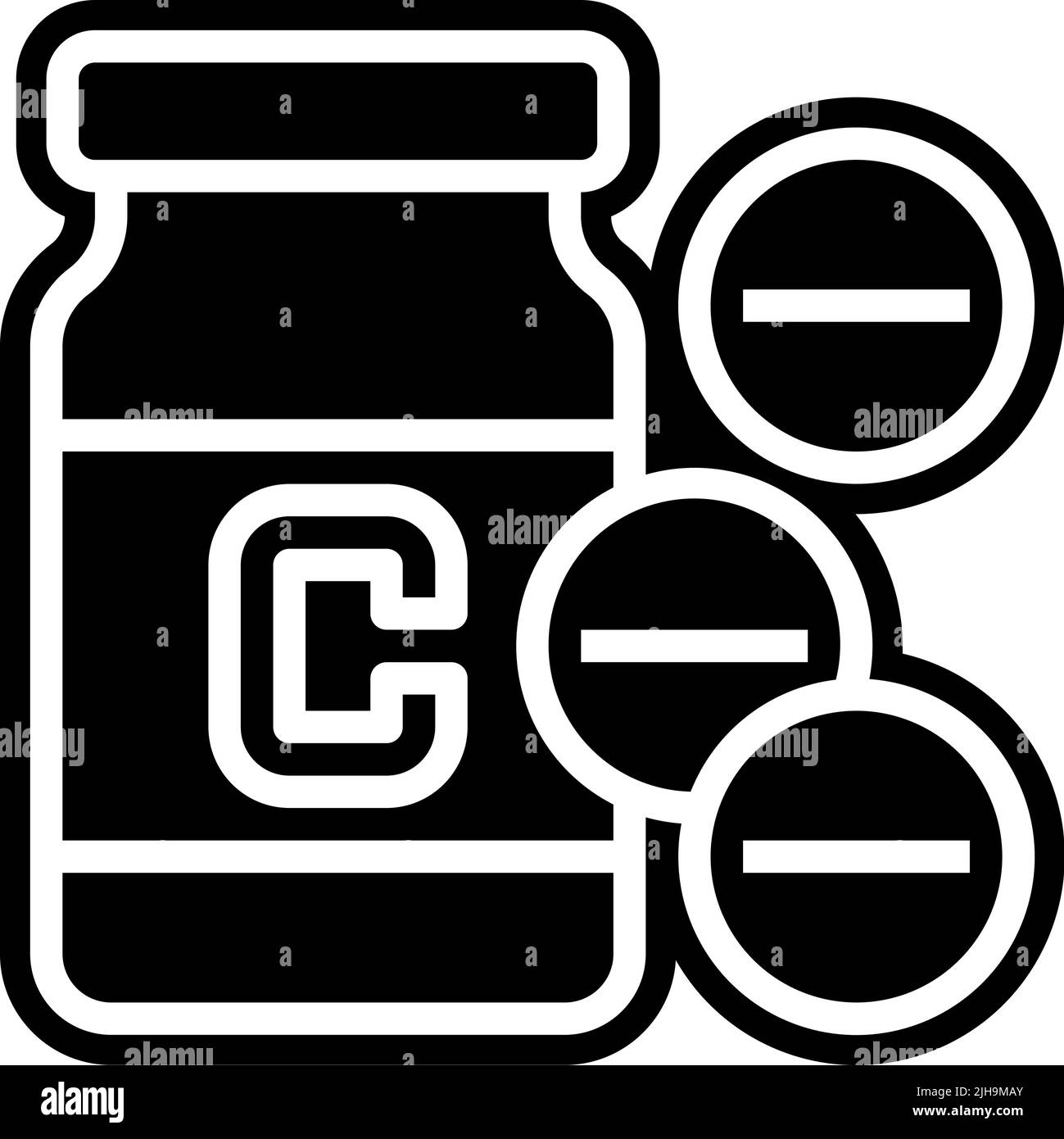 Sport Diät Vitamin c . Stock Vektor