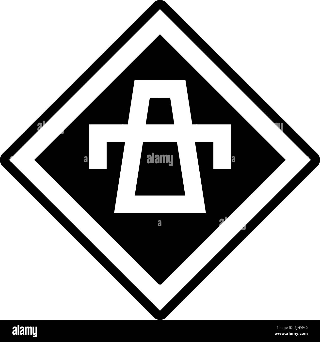 Verkehrszeichen Autobahnschild . Stock Vektor