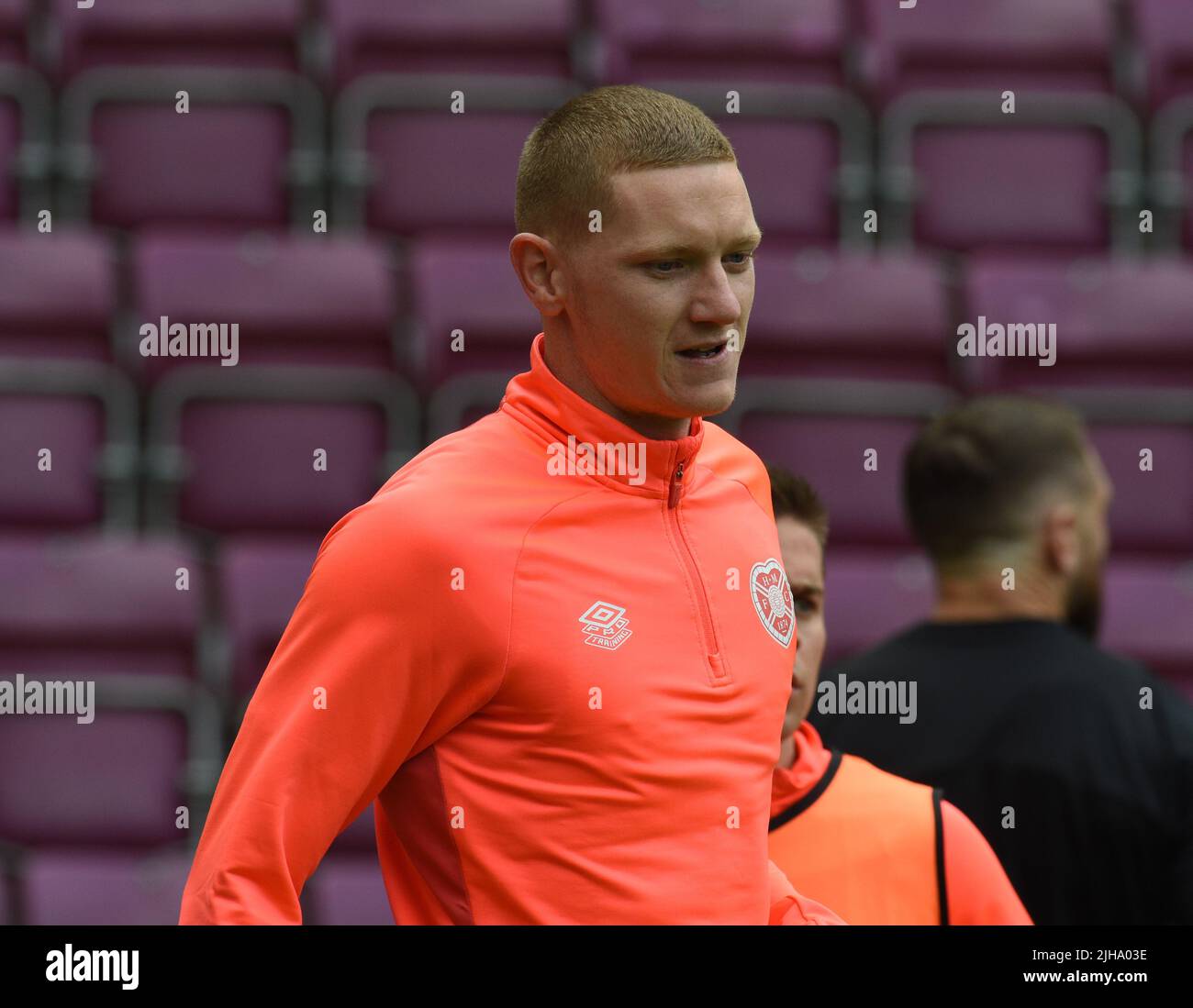 Tynecastle Park, Edinburgh.Schottland Großbritannien.16.. Juli 22 Hearts vs Crawley Town. Vor der Saison freundlich. Hearts New Aussie Recruit, Kye Rowles, Quelle: eric mccowat/Alamy Live News Stockfoto