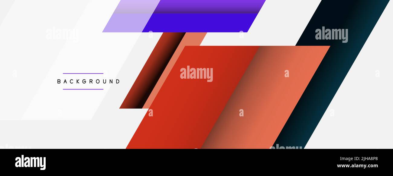 Hintergrund. Geometrische diagonale quadratische Formen und Linien abstrakte Komposition. Vektor-Illustration für Hintergrundbild Banner Hintergrund oder Landing Page Stock Vektor