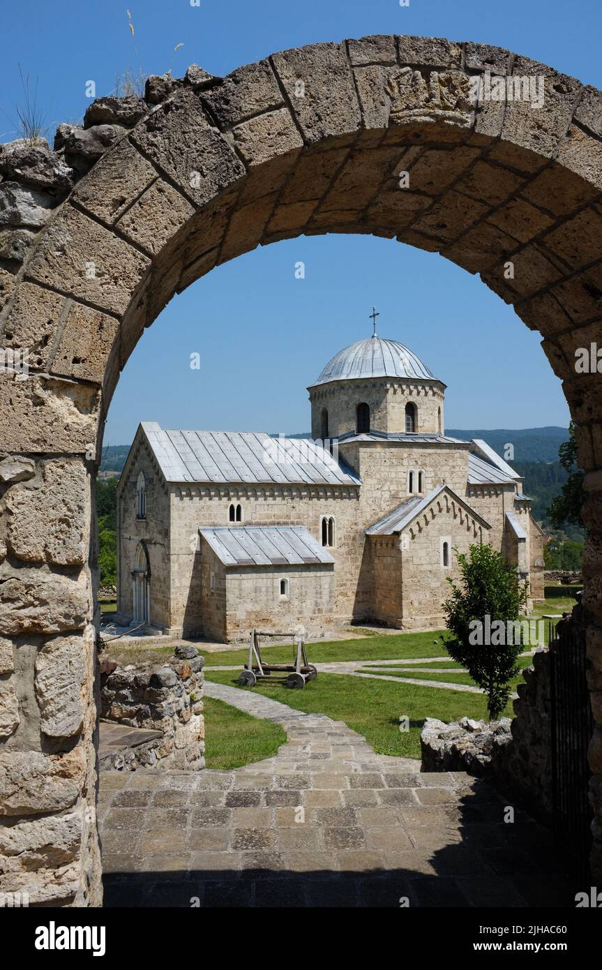 Die Kirche des Klosters Gradac Kulturdenkmal von außergewöhnlicher Bedeutung in Serbien Stockfoto