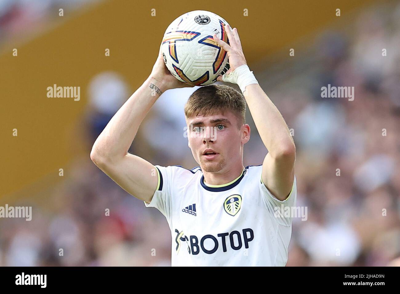 Brisbane, Australien. 17.. Juli 2022. Leif Davis von Leeds United spielt am 7/17/2022 in Brisbane, Australien. (Foto von Patrick Hoelscher/News Images/Sipa USA) Quelle: SIPA USA/Alamy Live News Stockfoto