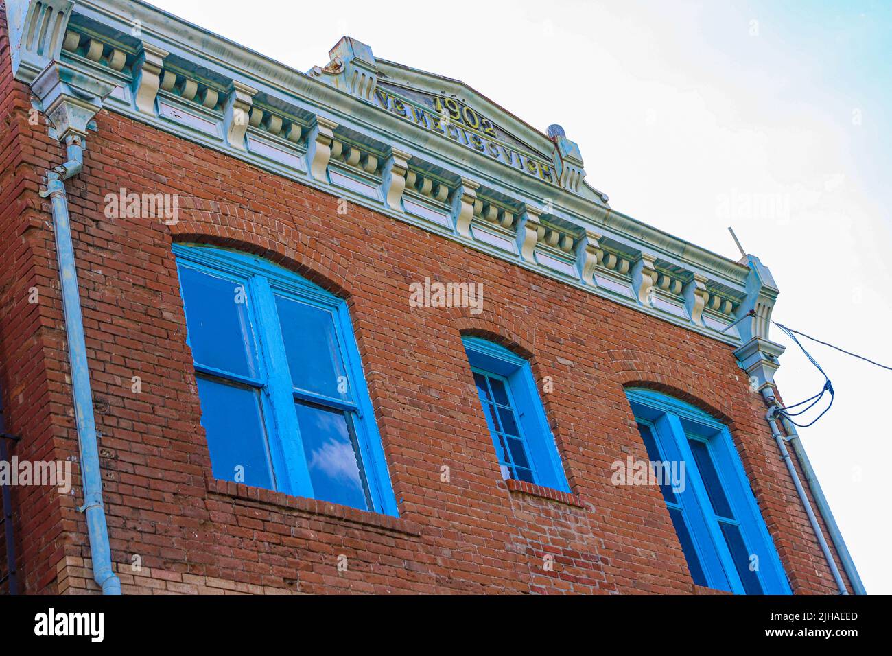 Bisbee, Stadt in Arizona USA. Old West Town, gelegen im Cochise County im US-Bundesstaat Arizona und südöstlich von Tucson, ist die alte Bergbaustadt Tombstone. © (Foto von Luis Gutierrez/Norte Photo) Bisbee, ciudad en Arizona Estados Unidos. pueblo del viejo oeste, se ubica en el condado de Cochise en el estado estadounidense de Arizona y al sureste de Tucson, está el Antiguo pueblo minero de Tombstone. © (Foto von Luis Gutierrez/Norte Photo) Stockfoto