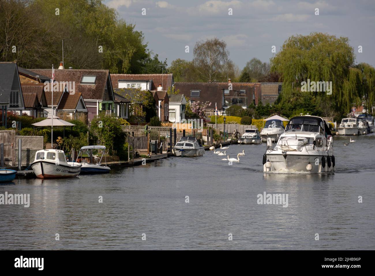 River Thames at Walton on Thames, Surrey Stockfoto
