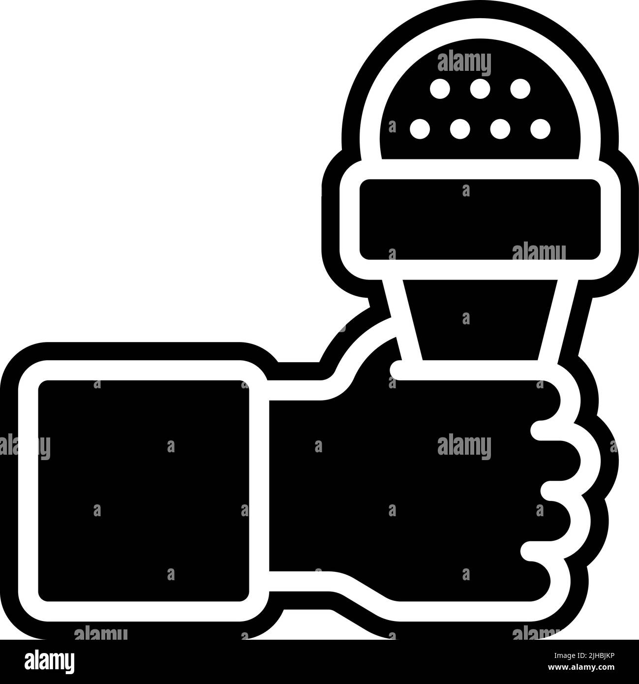 Bildungsthemen Journalismus . Stock Vektor