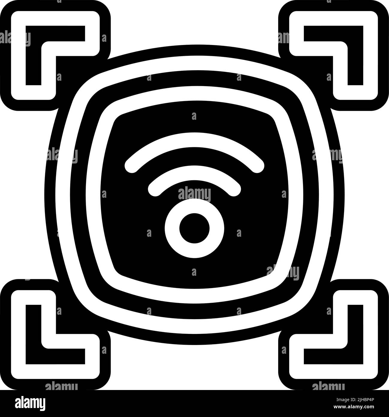 Scanner für das Internet der Dinge . Stock Vektor