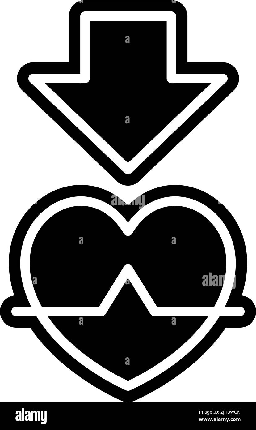 Sport Herzfrequenz . Stock Vektor