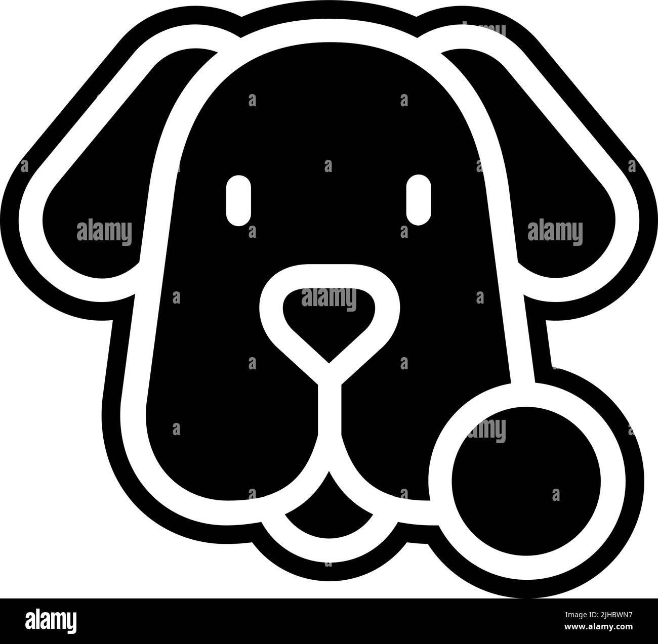 Bleiben Sie zu Hause Haustier . Stock Vektor